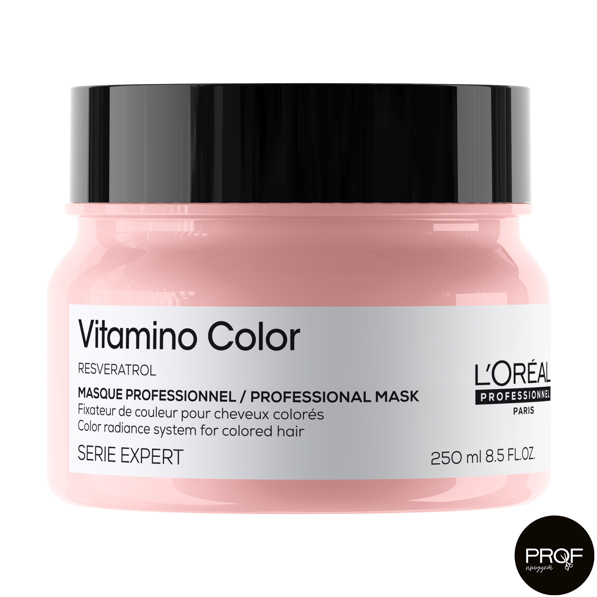 Маска L'Oreal Professionnel Serie Expert Vitamino Color Resveratrol Mask для захисту та збереження кольору фарбованого волосся, 250 мл