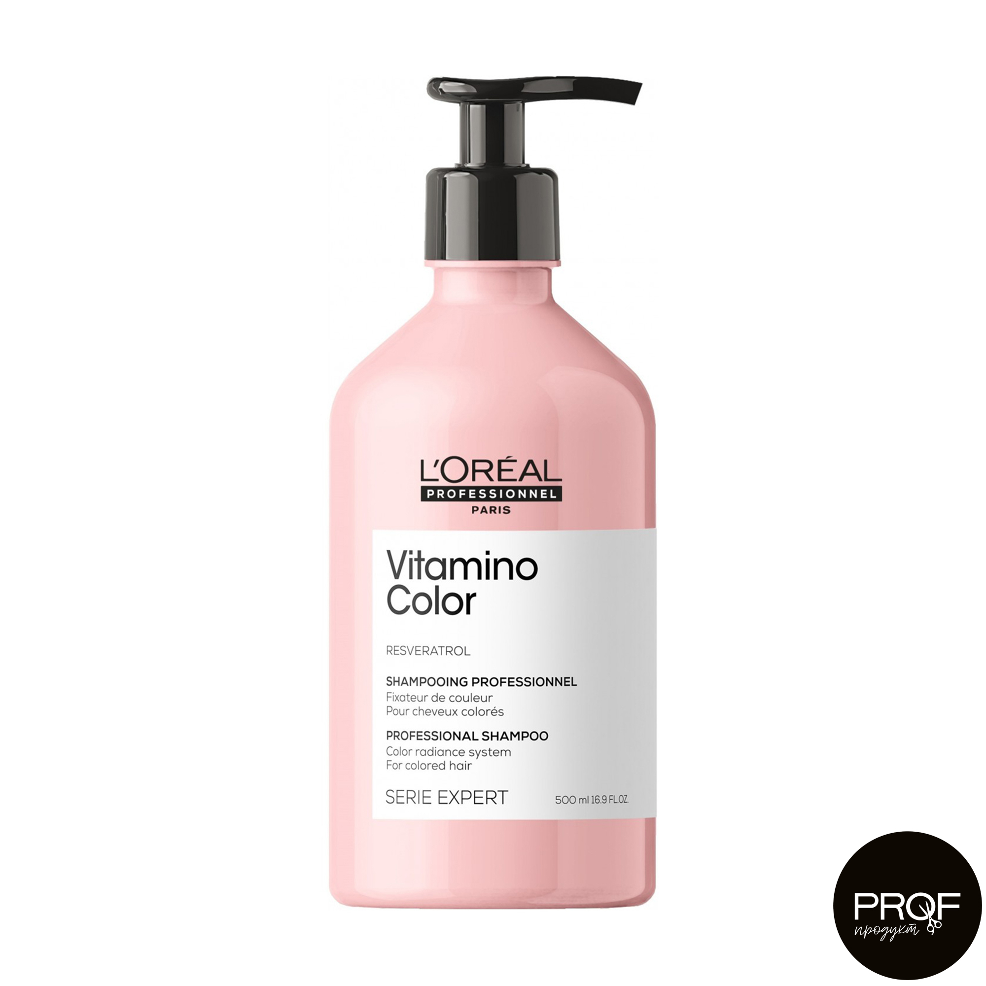 Шампунь L'Oreal Professionnel Serie Expert Vitamino Color Shampoo для захисту кольору фарбованого волосся, 500 мл